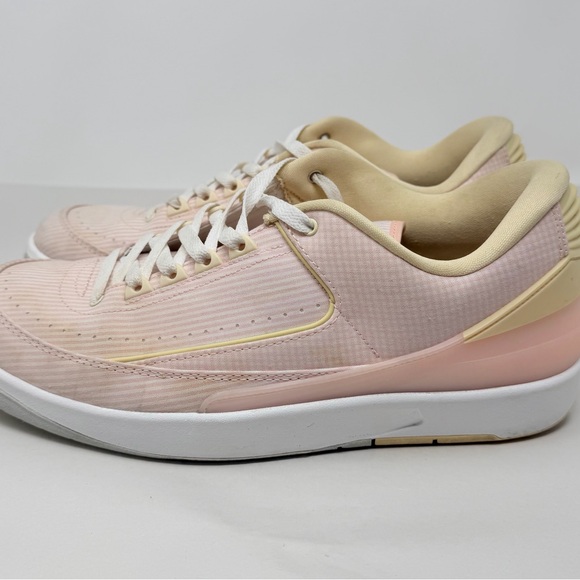 Nike Air Jordan Retro 2 Pink and Gold Sneakers - Picture 8 of 16